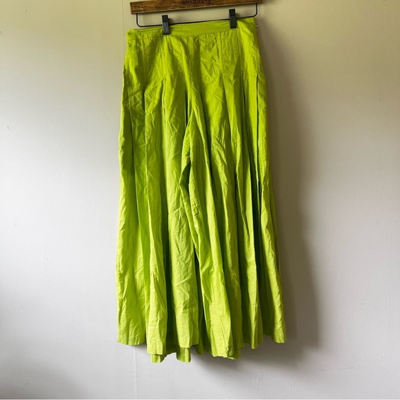 Miss Nicky Everyday Flared Pant in Lime Green Wide-Leg High Rise M - Picture 8 of 9